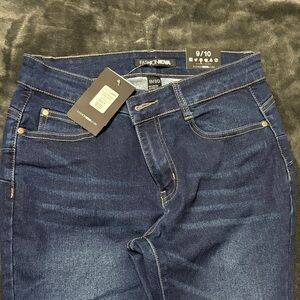 Fashion Nova High Rise Dark Blue Jeans